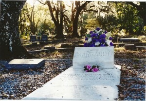 Margaret Howell's grave in Magnolia Cemetery in Apalachicola