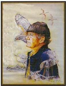 Painting of Will McLean by Marianne Dinella