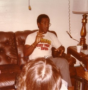 Comedian Bill Cosby giving a 1979 press Conference